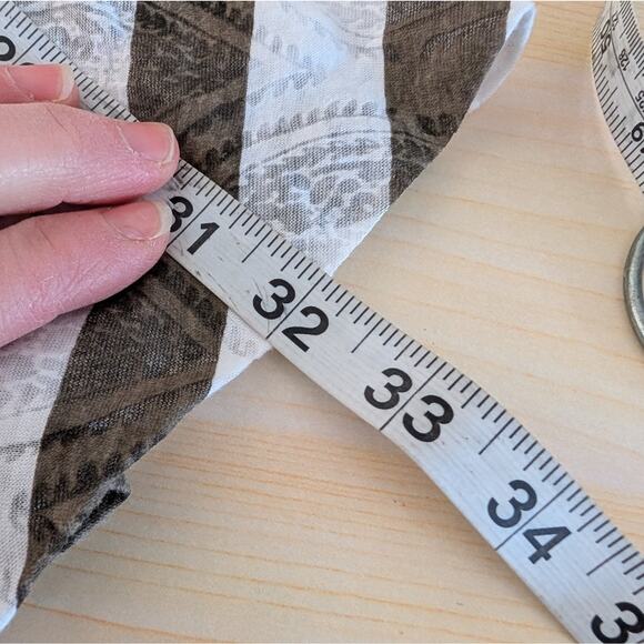 Carve Designs striped Brown and White Tunic Dress Cover Up Small - Picture 6 of 8